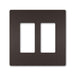 Pass And Seymour Radiant Screwless Wall Plate 2-Gang Dark Bronze (RWP262DBCC6)