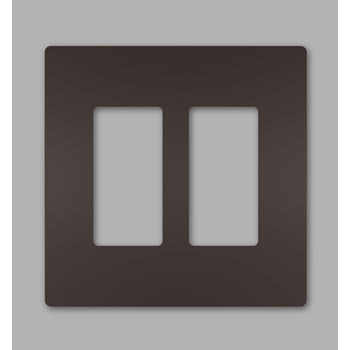 Pass And Seymour Radiant Screwless Wall Plate 2-Gang Dark Bronze (RWP262DBCC6)