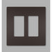 Pass And Seymour Radiant Screwless Wall Plate 2-Gang Dark Bronze (RWP262DBCC6)