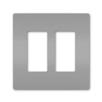 Pass And Seymour Radiant Screwless Wall Plate 2-Gang Gray (RWP262GRY)