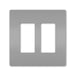 Pass And Seymour Radiant Screwless Wall Plate 2-Gang Gray (RWP262GRY)