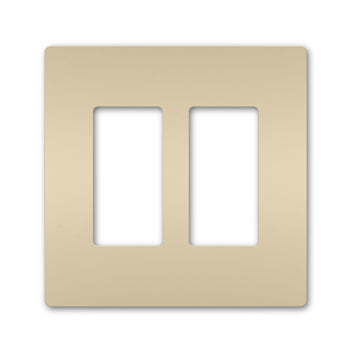 Pass And Seymour Radiant Screwless Wall Plate 2-Gang Ivory (RWP262I)
