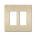 Pass And Seymour Radiant Screwless Wall Plate 2-Gang Ivory (RWP262I)