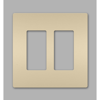 Pass And Seymour Radiant Screwless Wall Plate 2-Gang Ivory (RWP262I)