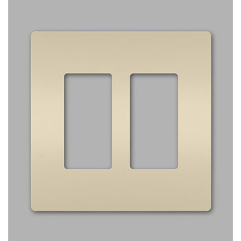 Pass And Seymour Radiant Screwless Wall Plate 2-Gang Light Almond (RWP262LA)