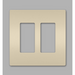 Pass And Seymour Radiant Screwless Wall Plate 2-Gang Light Almond (RWP262LA)