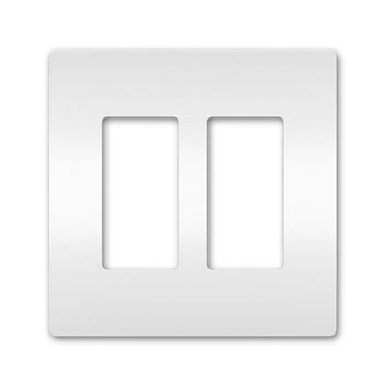 Pass And Seymour Radiant Screwless Wall Plate 2-Gang White (RWP262W)