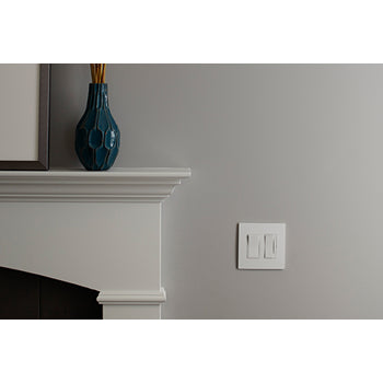 Pass And Seymour Radiant Screwless Wall Plate 2-Gang White (RWP262W)