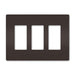 Pass And Seymour Radiant Screwless Wall Plate 3-Gang Brown (RWP263)