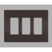 Pass And Seymour Radiant Screwless Wall Plate 3-Gang Brown (RWP263)
