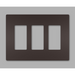 Pass And Seymour Radiant Screwless Wall Plate 3-Gang Dark Bronze (RWP263DBCC6)