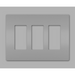 Pass And Seymour Radiant Screwless Wall Plate 3-Gang Gray (RWP263GRY)