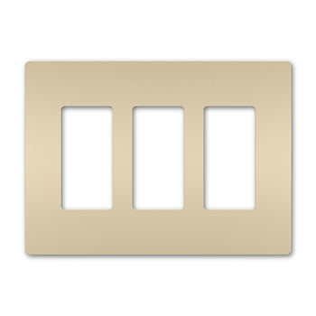 Pass And Seymour Radiant Screwless Wall Plate 3-Gang Ivory (RWP263I)