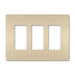 Pass And Seymour Radiant Screwless Wall Plate 3-Gang Ivory (RWP263I)