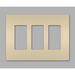 Pass And Seymour Radiant Screwless Wall Plate 3-Gang Ivory (RWP263I)
