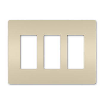 Pass And Seymour Radiant Screwless Wall Plate 3-Gang Light Almond (RWP263LA)