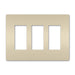 Pass And Seymour Radiant Screwless Wall Plate 3-Gang Light Almond (RWP263LA)