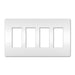 Pass And Seymour Radiant Screwless Wall Plate 4-Gang White (RWP264W)