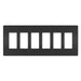 Pass And Seymour Radiant Screwless Wall Plate 6-Gang Black (RWP266BK)