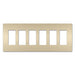 Pass And Seymour Radiant Screwless Wall Plate 6-Gang Ivory (RWP266I)