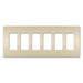 Pass And Seymour Radiant Screwless Wall Plate 6-Gang Light Almond (RWP266LA)