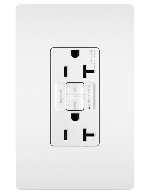 Pass and Seymour Radiant Self-Test Tamper-Resistant Appliance GFCI 15A 125V White  (1597TRAPLW)