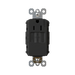 Pass and Seymour Radiant Self-Test Tamper-Resistant Single GFCI Outlet 15A 125V Black  (1597TRSGLBK)