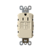 Pass and Seymour Radiant Self-Test Tamper-Resistant Single GFCI Outlet 15A 125V Light Almond  (1597TRSGLLA)