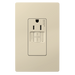 Pass and Seymour Radiant Self-Test Tamper-Resistant Single GFCI Outlet 15A 125V Light Almond  (1597TRSGLLA)