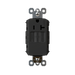 Pass and Seymour Radiant Self-Test Tamper-Resistant Single GFCI Outlet 20A 125V Black  (2097TRSGLBK)
