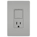 Pass And Seymour Radiant Single Pole/3-Way Switch And 15A Tamper-Resistant Outlet Gray (RCD38TRGRY)