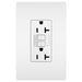 Pass And Seymour Radiant Self-Test Tamper-Resistant Receptacle/Nightlight GFI 20A White (2097NTLTRW)
