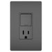 Pass And Seymour Radiant Single Pole/3Way Switch And 15A Tamper-Resistant Outlet Black (RCD38TRBK)