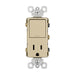 Pass And Seymour Radiant Single Pole/3Way Switch And 15A Tamper-Resistant Outlet Ivory (RCD38TRI)