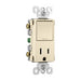 Pass And Seymour Radiant Single Pole/3Way Switch And 15A Tamper-Resistant Outlet Light Almond (RCD38TRLA)