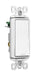 Pass and Seymour  Radiant Switch Antimicrobial 1P 15A 120/277V With GRD White  (TM870WAMCC4)