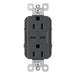 Pass And Seymour Radiant Type C/C Fast Charge USB And 15A Receptacle Graphite (R26USBCC6G)