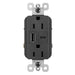 Pass And Seymour Radiant Weather-Resistant A/C Fast Charge USB And Duplex 15A Black (WRR26USBAC6BK)