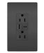 Pass And Seymour Radiant Weather-Resistant A/C Fast Charge USB And Duplex 15A Black (WRR26USBAC6BK)