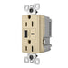 Pass And Seymour Radiant Weather-Resistant A/C Fast Charge USB And Duplex 15A Ivory (WRR26USBAC6I)