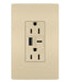 Pass And Seymour Radiant Weather-Resistant A/C Fast Charge USB And Duplex 15A Ivory (WRR26USBAC6I)
