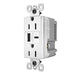 Pass And Seymour Radiant Weather-Resistant A/C Fast Charge USB And Duplex 15A White (WRR26USBAC6W)