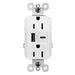 Pass And Seymour Radiant Weather-Resistant A/C Fast Charge USB And Duplex 15A White (WRR26USBAC6W)