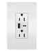 Pass And Seymour Radiant Weather-Resistant A/C Fast Charge USB And Duplex 15A White (WRR26USBAC6W)