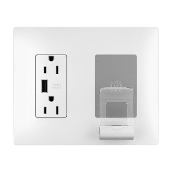 Pass And Seymour Radiant Wireless Charger White 3.1 USB 15A Receptacle White V2 (RWC826USBWCCV2)