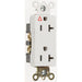 Pass And Seymour Receptacle Duplex SPLEX 20A 125V Side And Back Hospital Grade Isolated Ground (IG26362HGRED)