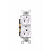 Pass And Seymour Receptacle Duplex 15A 125V Side And Back Wire White (5262W)