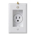 Pass And Seymour Receptacle Recessed 15A/125V White With Plate (S3713W)