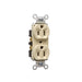 Pass And Seymour Receptacle Duplex 15A 125V Side And Back Wire Ivory (5262I)