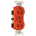 Pass And Seymour Receptacle Duplex 15A Commercial Isolated Ground Orange (IG5262)